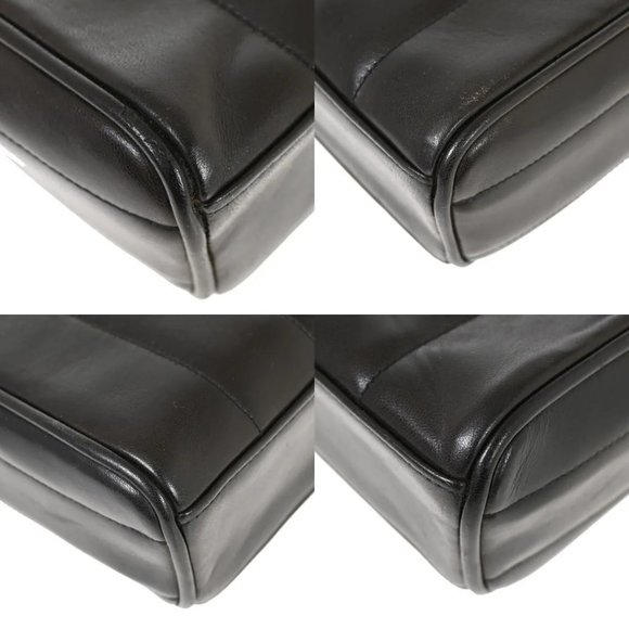 Auth CHANEL CC Logo madomoazeru Shoulder Bag Leather Black GHW Vintage - Picture 16 of 16